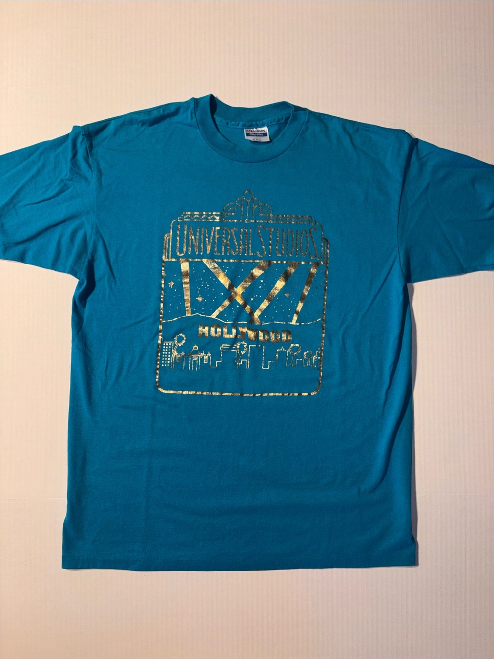 Vtg Hanes Universal Studios Hollywood Movie Theme Park 90’s USA T-shirt Sz XL